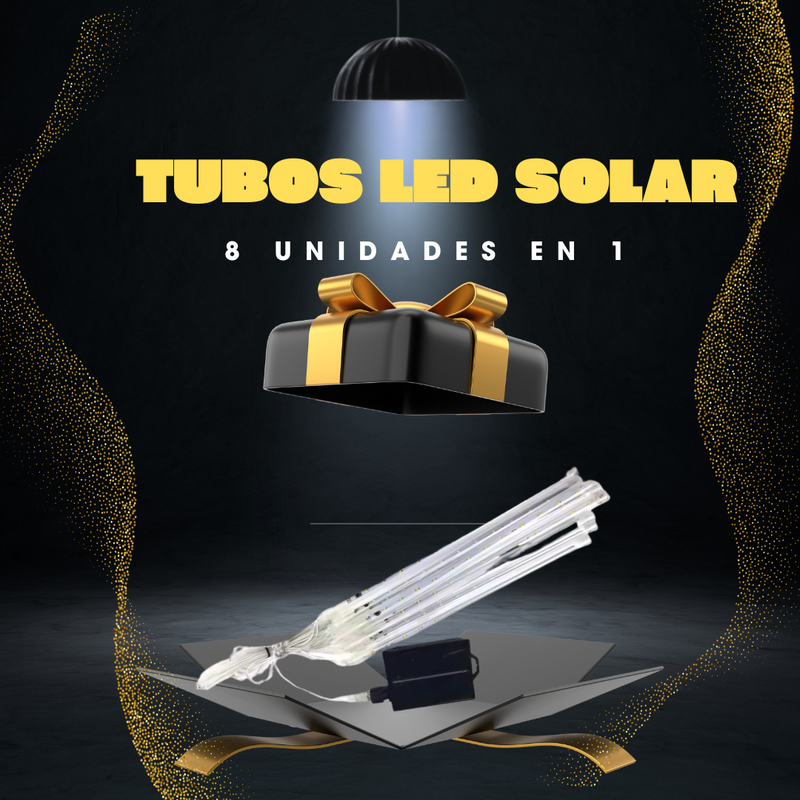 Tubos Led solares Navideños